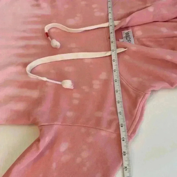 WILDFOX Hypersonic Ivy Dip-Die Sweatshirt Hoodie Pink Size Small - Picture 10 of 12